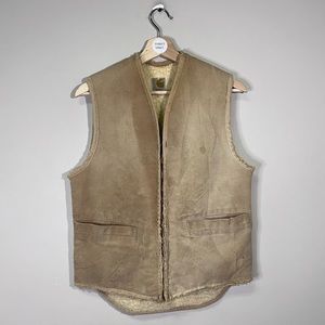 Vintage 80s Carhartt Sherpa Lined Vest